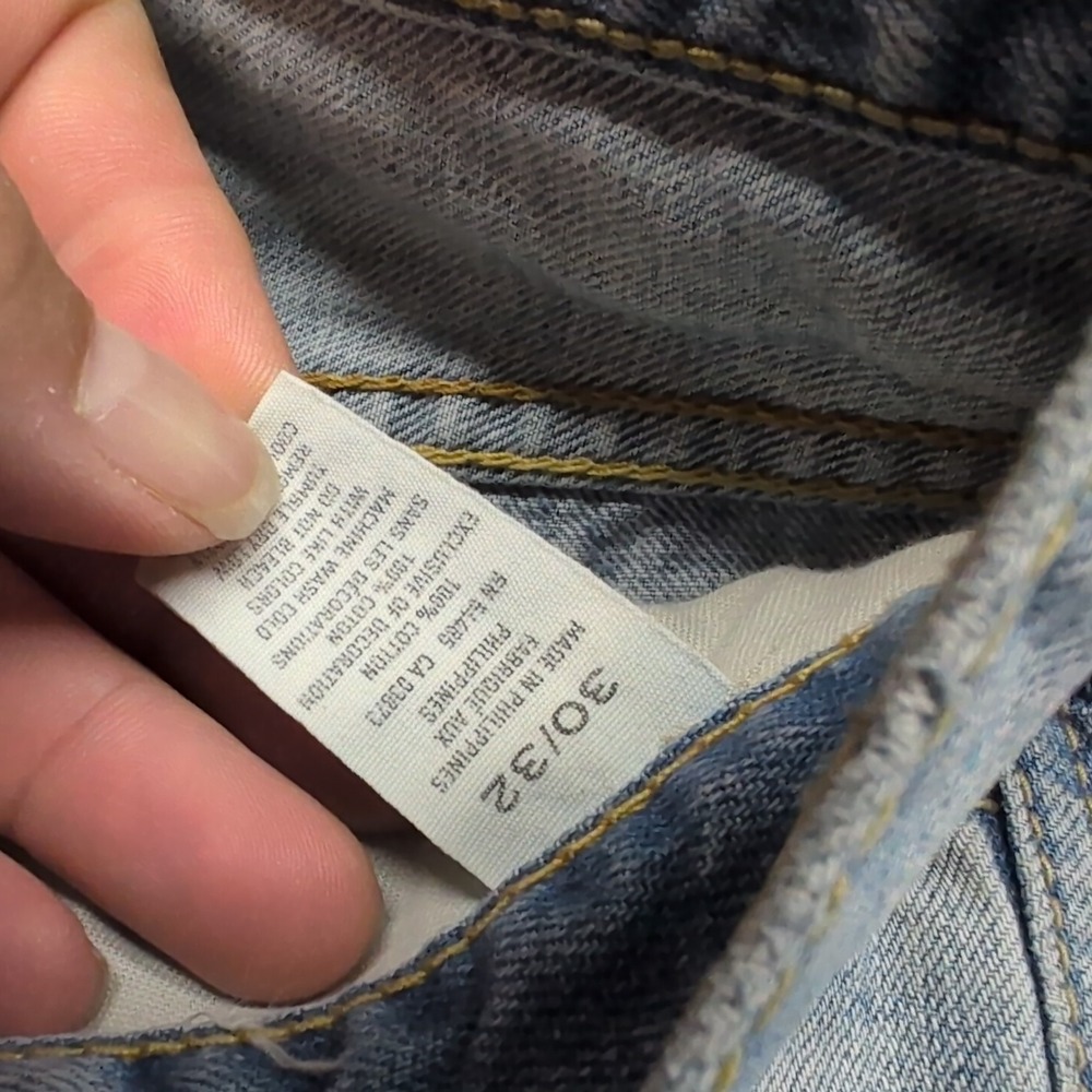American Eagle Jeans Mens 30x32 Blue Original Boot Cut Western Cowboy Faded - Picture 4 of 13
